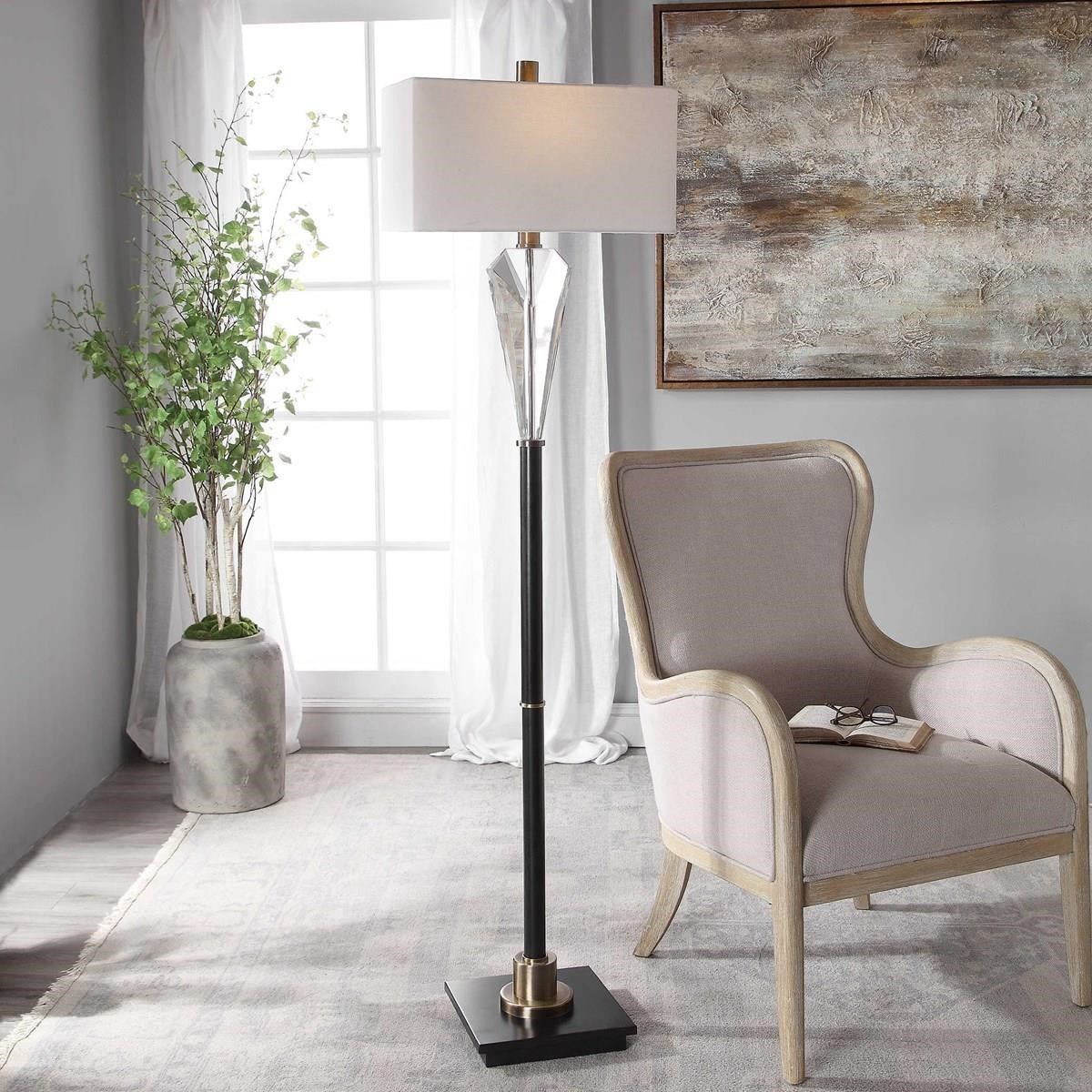 Cora brushed nickel on sale arc floor lamp